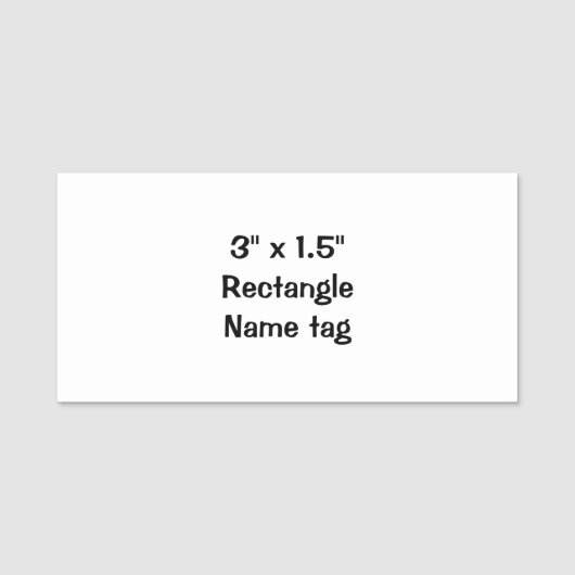 Créez votre propre badge nominatif rectangle de 7, (Devant)