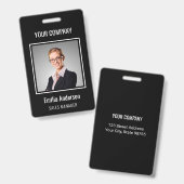 Créez votre propre badge photo et texte (Avant & arrière)