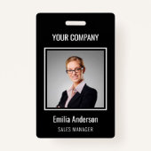 Créez votre propre badge photo et texte (Devant)