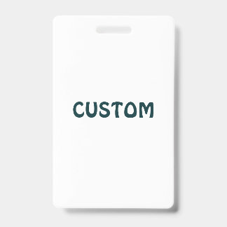 Créez Votre Propre Badge Vertical en Plastique