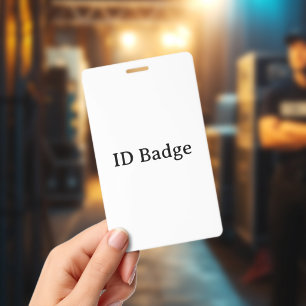 Créez votre propre badge vertical simple en PVC 3"