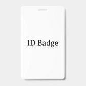 Créez votre propre badge vertical simple en PVC 3" (Avant)