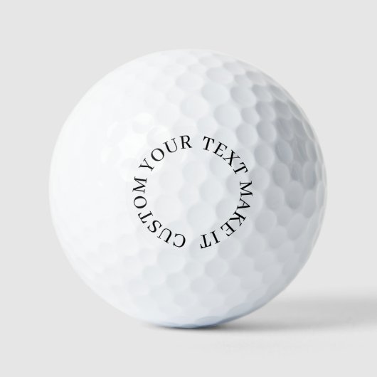 créez votre propre balle de golf de valeur profess (Recto)