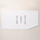 Créez votre propre blanc  (Serviette de bain)