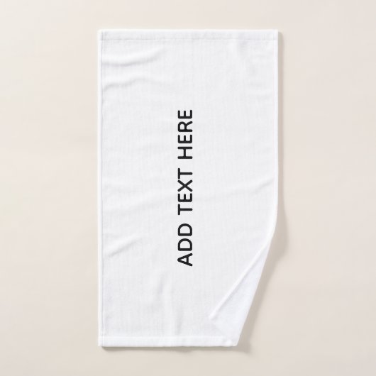Créez Votre Propre Blanc  (Serviette à main)