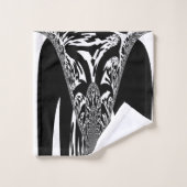 Créez votre propre blanc et noir (Gant de toilette)