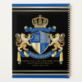 Créez votre propre blouse d'armoiries Bleu or Lion (Dos)