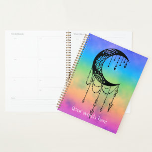 Créez votre propre boho Mandala Moon Silhouette