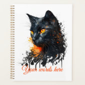 Créez votre propre buste de chat noir fière (Devant)