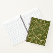Créez Votre Propre Cahier Vert Olive Doré (Intérieur)