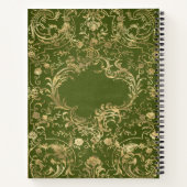 Créez Votre Propre Cahier Vert Olive Doré (Dos)