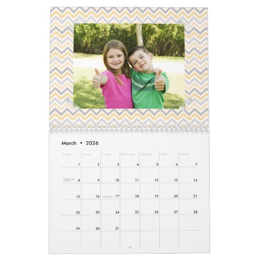 Créez votre propre calendrier 2021 (Mar 2026)