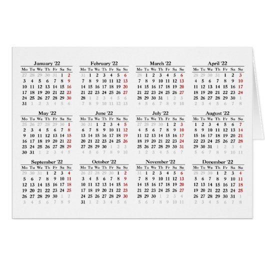 Créez votre propre calendrier 2022 (Devant Horizontal)