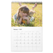 Créez votre propre calendrier de l'année photo de (Feb 2027)