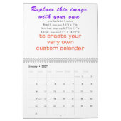 Créez votre propre calendrier do-it-yourself perso (Jan 2027)