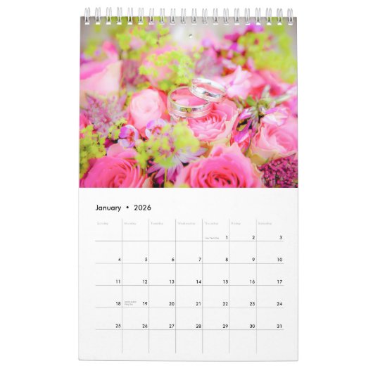 Créez votre propre calendrier Mariage Photos 2025 (Jan 2026)