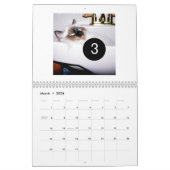 Créez votre propre calendrier photo blanc (Mar 2026)