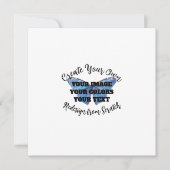 Créez votre propre carte à plat (Devant)