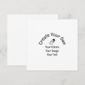 Créez votre propre carte à plat personnalisée (Devant / Derrière)