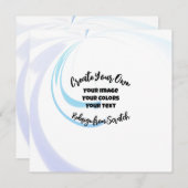 Créez votre propre carte Customisée (Devant / Derrière)