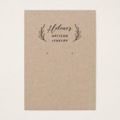 Créez votre propre carte d'affichage Kraft Bijoux (Devant)