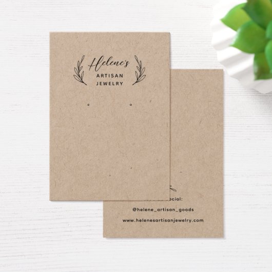 Créez votre propre carte d'affichage Kraft Bijoux (Bureau)