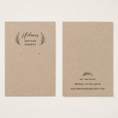 Créez votre propre carte d'affichage Kraft Bijoux (Devant & derrière)