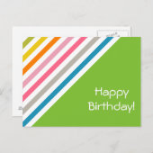 Créez votre propre carte d'anniversaire Pastel col (Devant / Derrière)