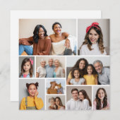 Créez votre propre carte de 10 photos Collage de v (Devant / Derrière)