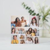 Créez votre propre carte de 10 photos Collage de v (Debout devant)