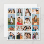 Créez votre propre carte de 15 photos Collage de v (Devant / Derrière)