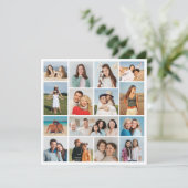 Créez votre propre carte de 15 photos Collage de v (Debout devant)