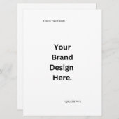 Créez votre propre carte de conception et d'impres (Devant / Derrière)