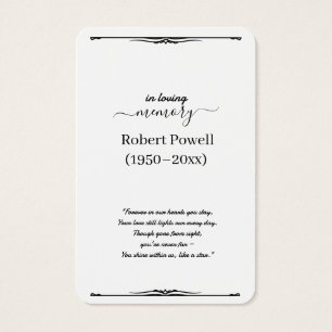 Créez votre propre carte de condoléances simple 3,