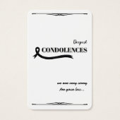 Créez votre propre carte de condoléances simple 3, (Devant)