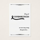 Créez votre propre carte de condoléances simple 3, (Devant)