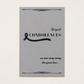 Créez votre propre carte de condoléances simple 3, (Devant)