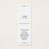 Créez votre propre carte de condoléances simple 3, (Dos)