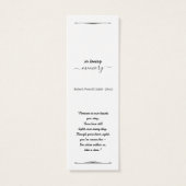 Créez votre propre carte de condoléances simple 3, (Dos)