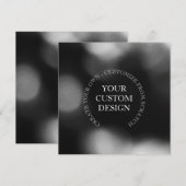 Créez votre propre carte de design/logo personnali (Devant / Derrière)