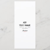 Créez votre propre carte de menu (Devant)