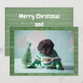 Créez votre propre carte de Noël (Devant / Derrière)
