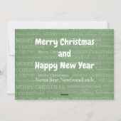 Créez votre propre carte de Noël (Dos)