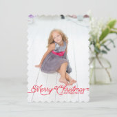 Créez votre propre carte de Noël photo 5x7 (Debout devant)