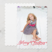 Créez votre propre carte de Noël photo 5x7 (Devant / Derrière)