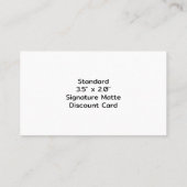 Créez votre propre carte de réduction (Dos)