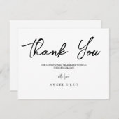 Créez votre propre carte de remerciement minimalis (Devant / Derrière)