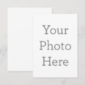 Carte de remerciements simple 8.9 cm x 12.7 cm (Devant / Derrière)