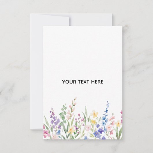 Créez votre propre carte de réponse florale (Devant)