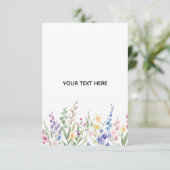 Créez votre propre carte de réponse florale (Debout devant)
